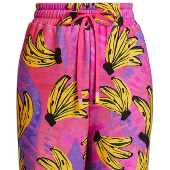 Farm Rio Tie-Dye Banana-Print Sweatpants - Picture 5 of 11